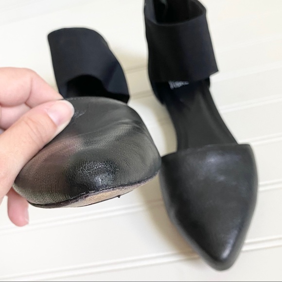 Eileen Fisher Black Allot Pointy Toe Flats 7.5 - Picture 9 of 14
